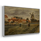 The Potato Harvest, c. 1875 - Floater Framed Canvas Print