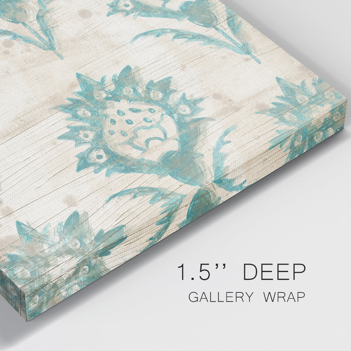 Serene Cerulean VII-Premium Gallery Wrapped Canvas - Ready to Hang