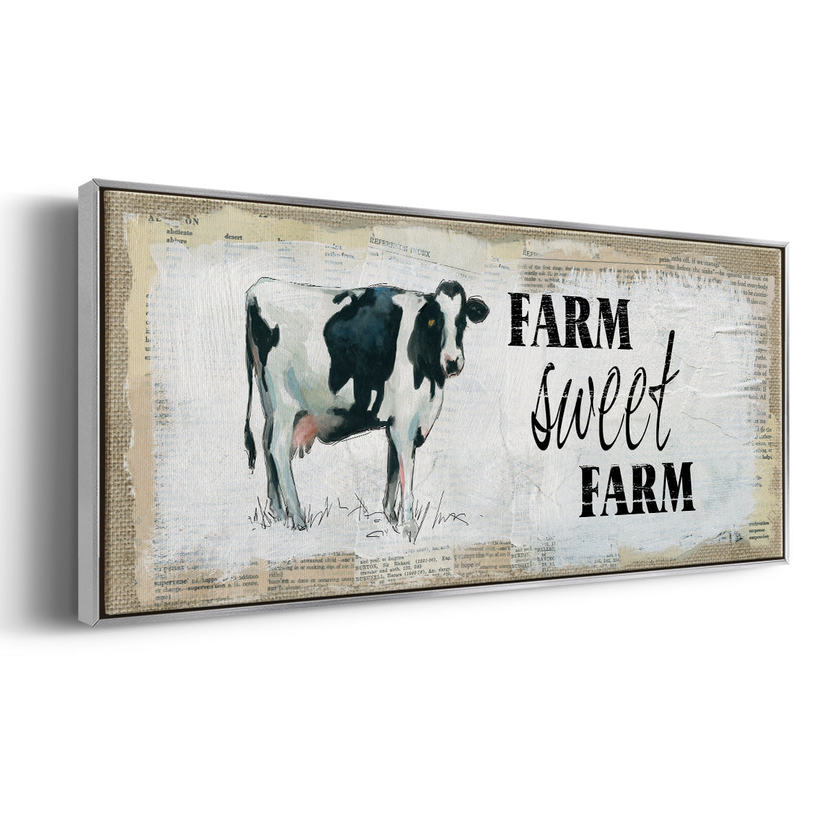 Farm Sweet Farm II - Floater Framed Canvas Print