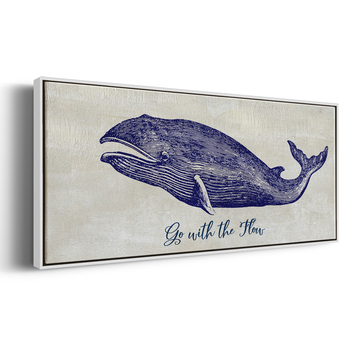 Go with the Flow - Floater Framed Canvas Print