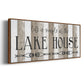 Simple at the Lake House - Floater Framed Canvas Print