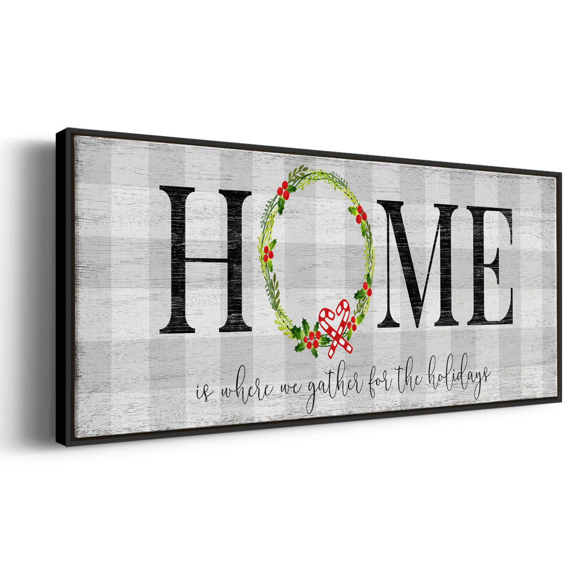 Gather for the Holidays - Floater Framed Canvas Print