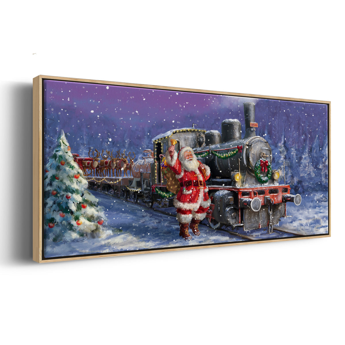 All Aboard - Floater Framed Canvas Print