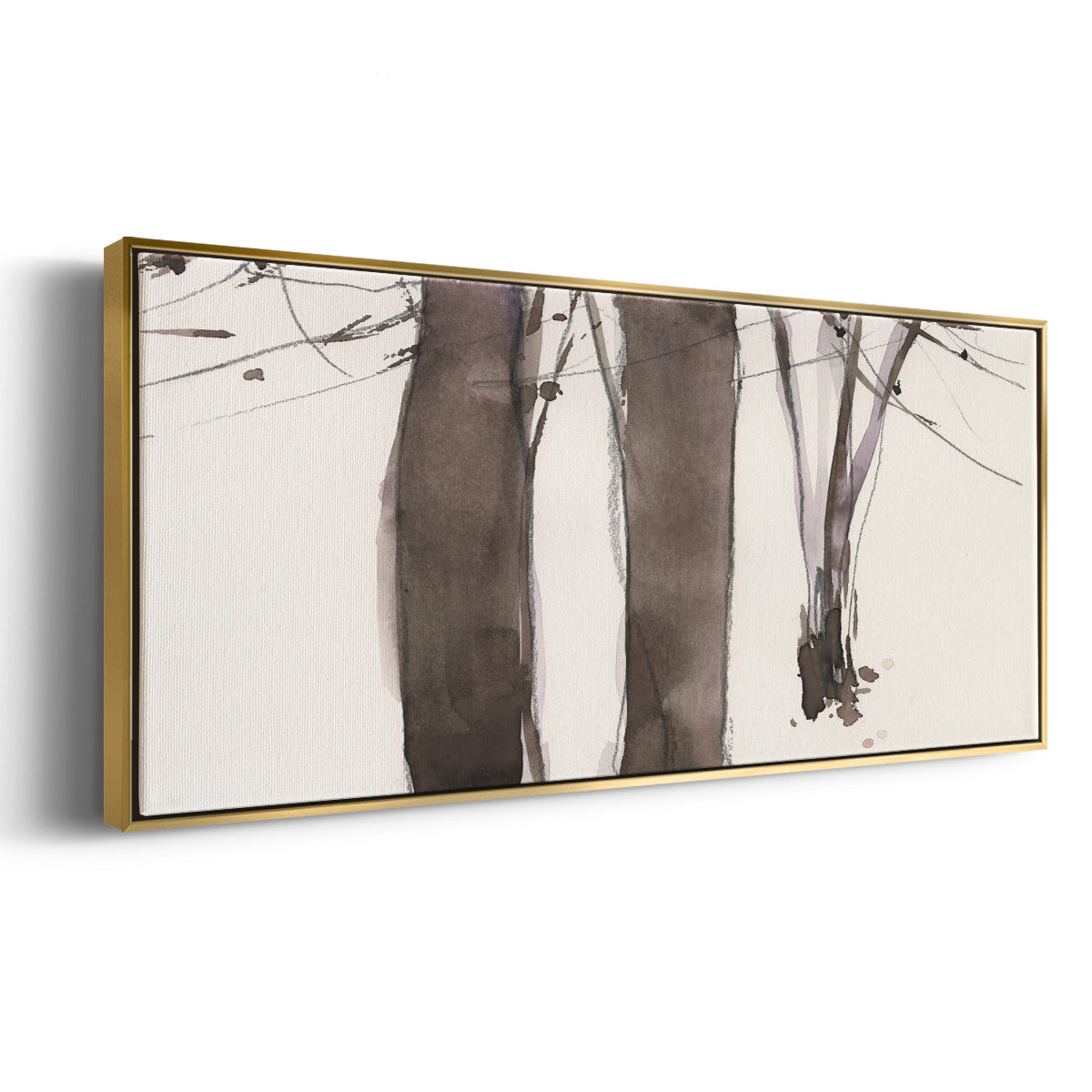 Under the Winter Tree II - Floater Framed Canvas Print
