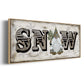 Winter Wonderland Friend Snow - Floater Framed Canvas Print