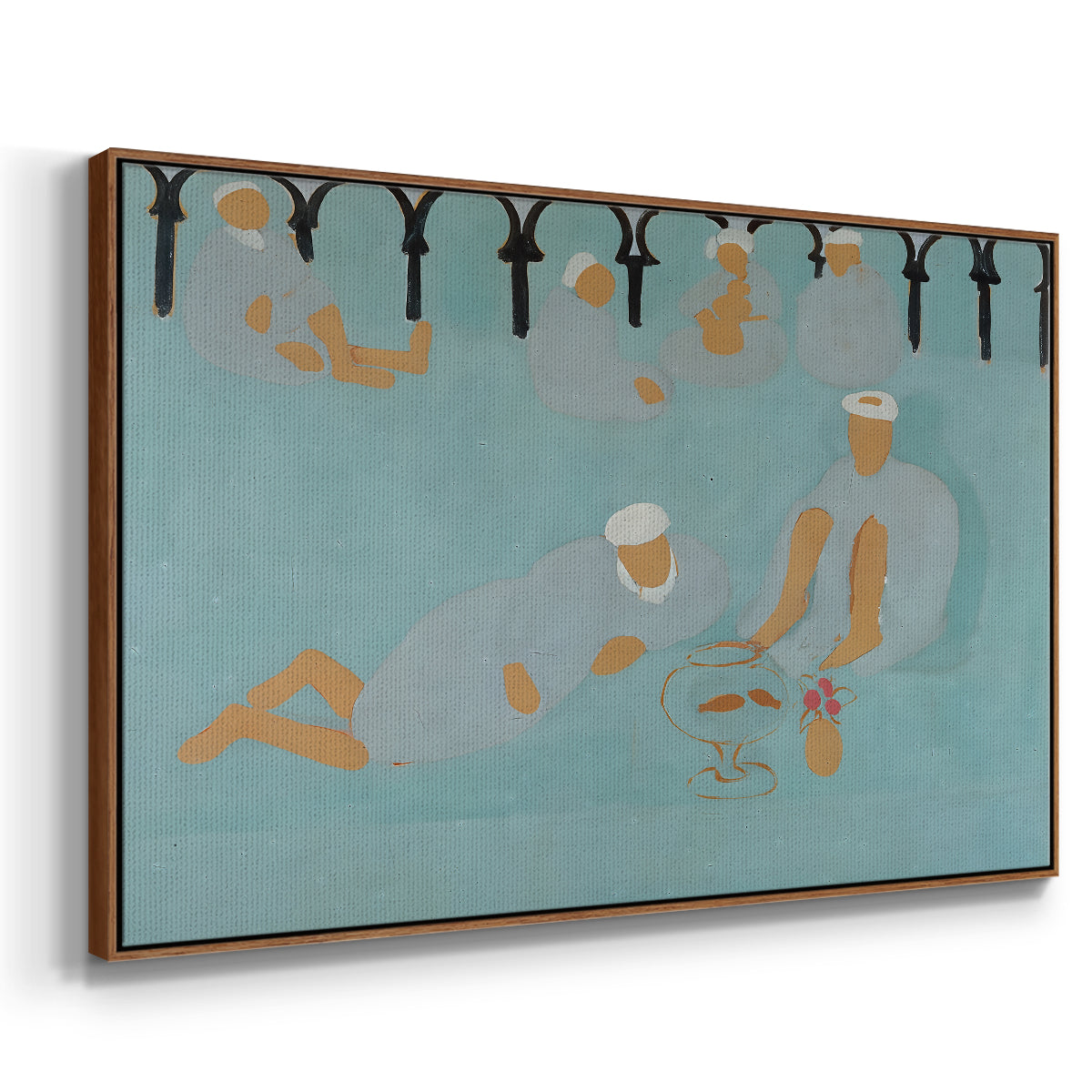 Arab Coffeehouse (Le café Maure), 1913 - Floater Framed Canvas Print