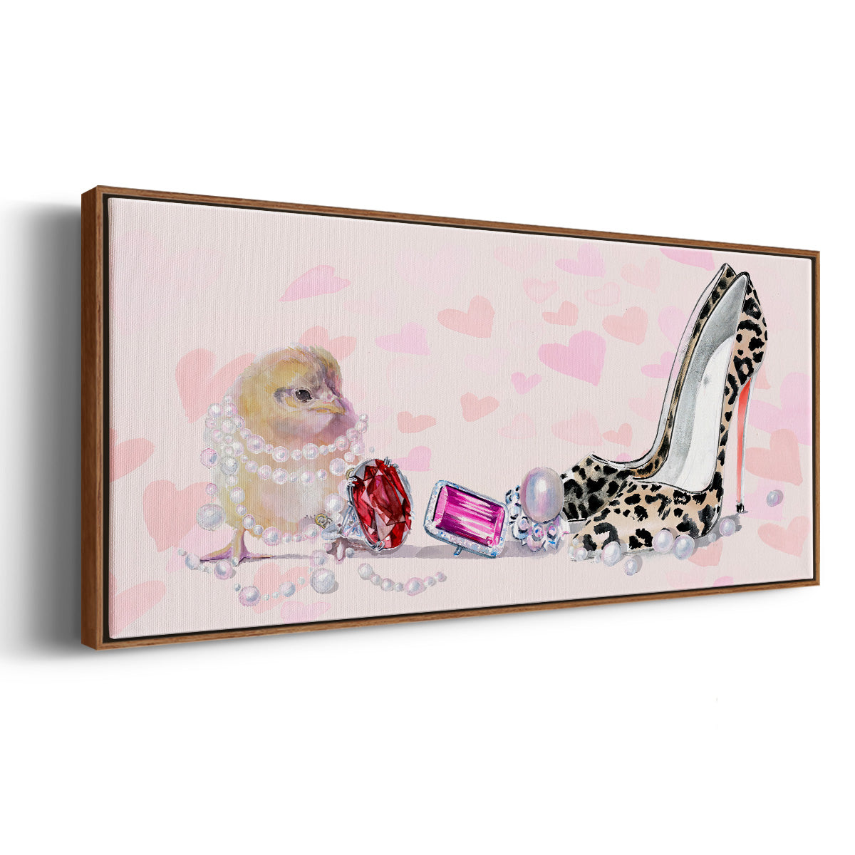 Cute Couture Collection D - Floater Framed Canvas Print
