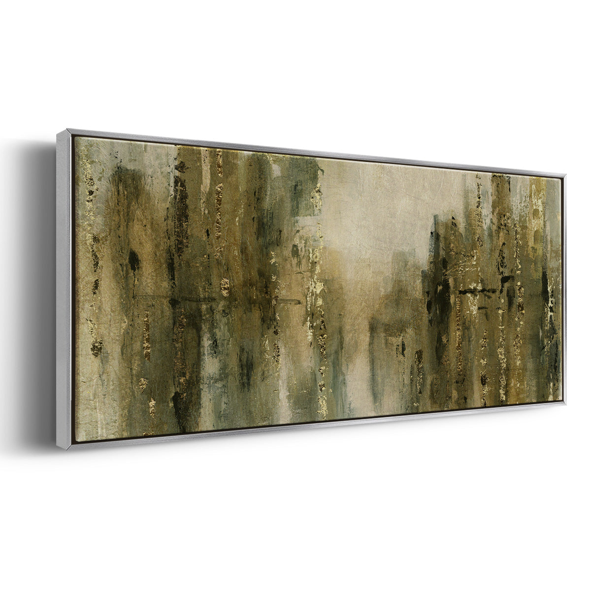 Gold City Shine - Floater Framed Canvas Print