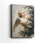 Warm Lantern Snow Serenade - Canvas Art Print