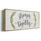 Stronger Together - Floater Framed Canvas Print