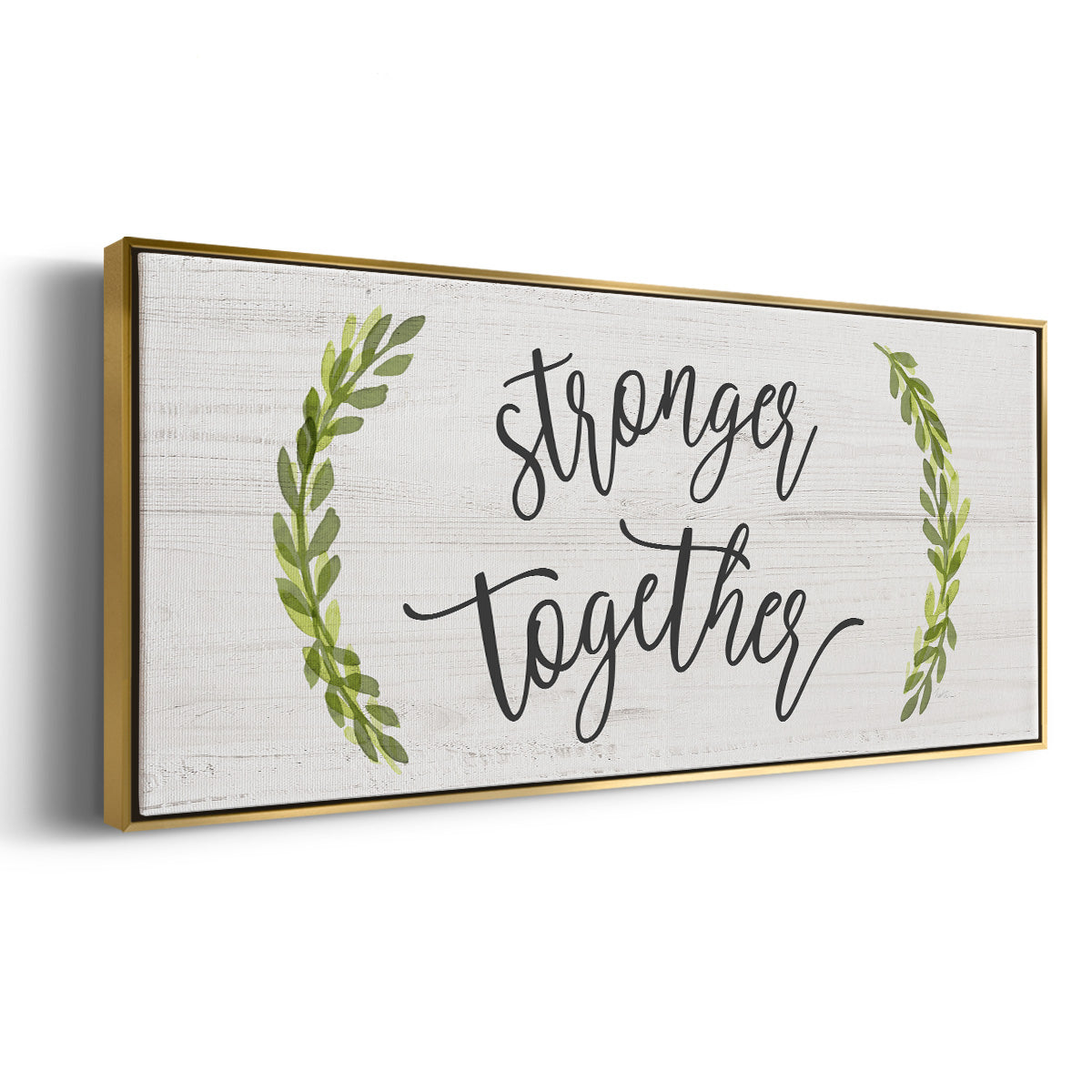 Stronger Together - Floater Framed Canvas Print