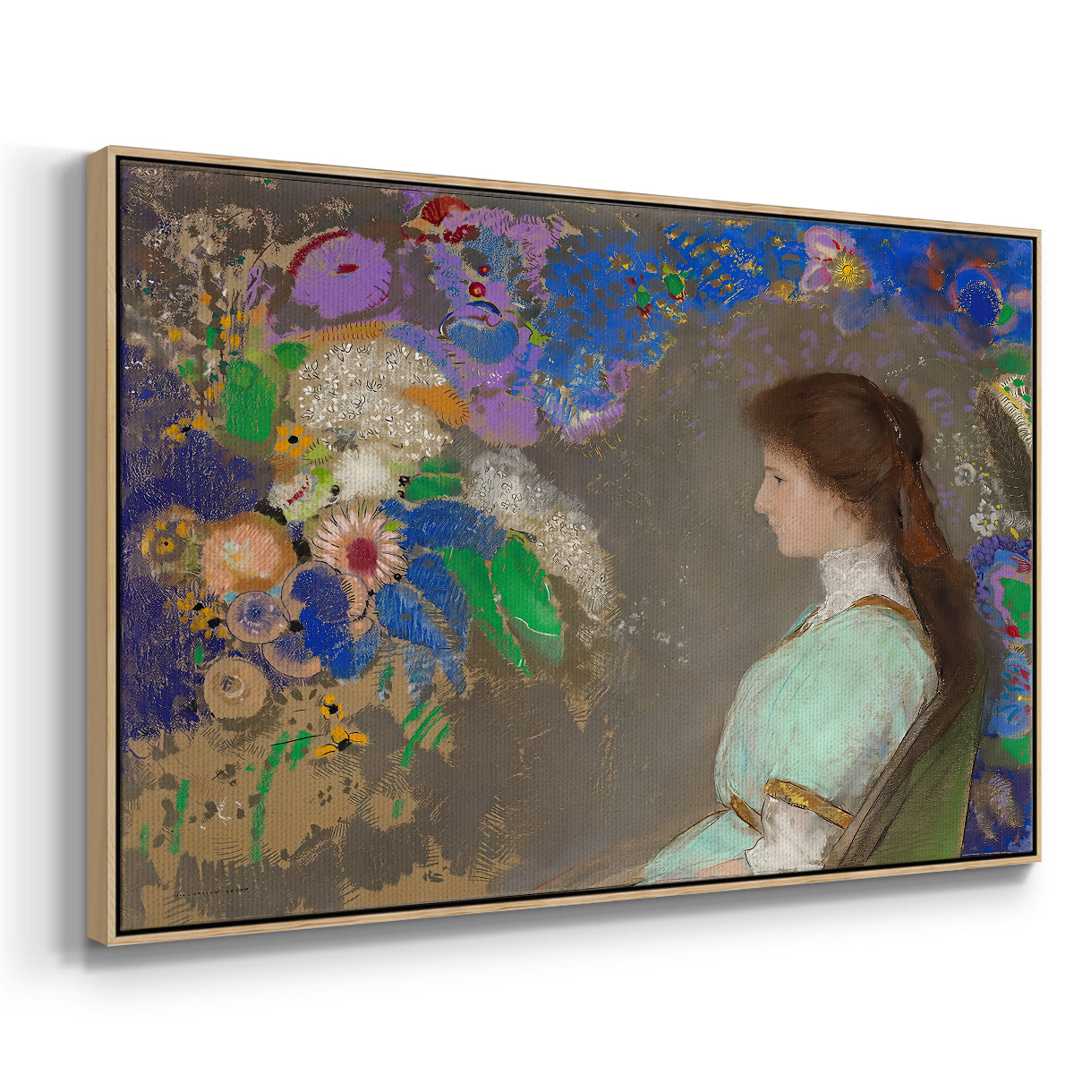 Portrait of Violette Heymann, 1910 - Floater Framed Canvas Print