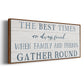 Family and Friends Gather - Floater Framed Canvas Print