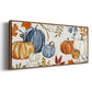 Autumn Pumpkins - Floater Framed Canvas Print
