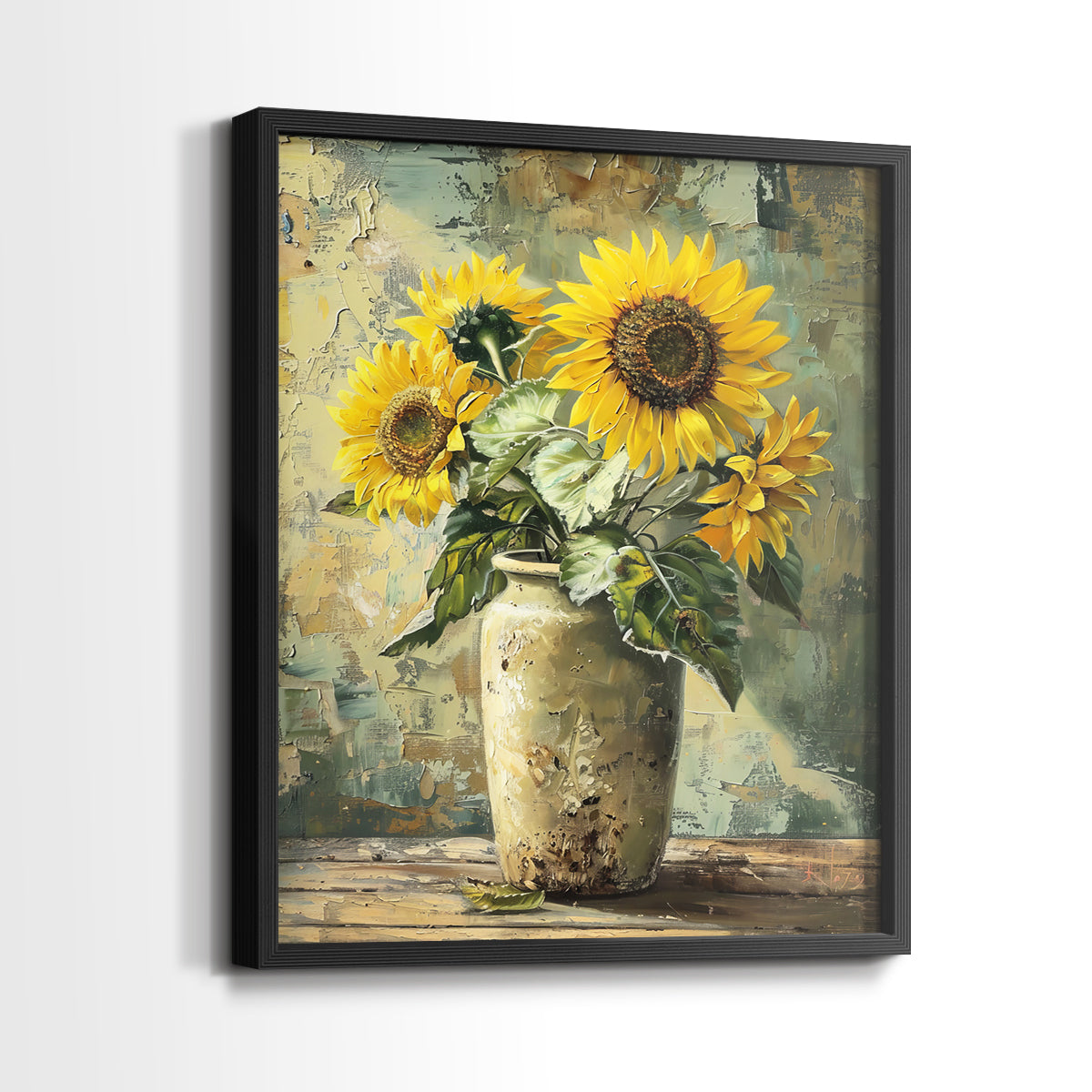 Floral Study Series CLXXI - Restickable Framed Art Set