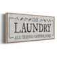 Laundry Gathers - Floater Framed Canvas Print