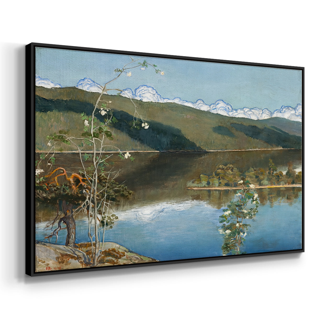 Thunderclouds on the Horizon, 1897 - Floater Framed Canvas Print