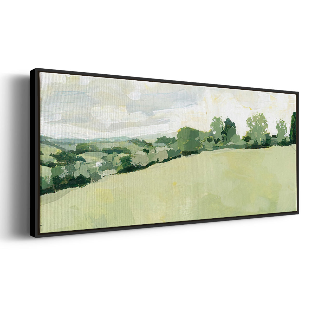 Pearly Pasture II - Floater Framed Canvas Print