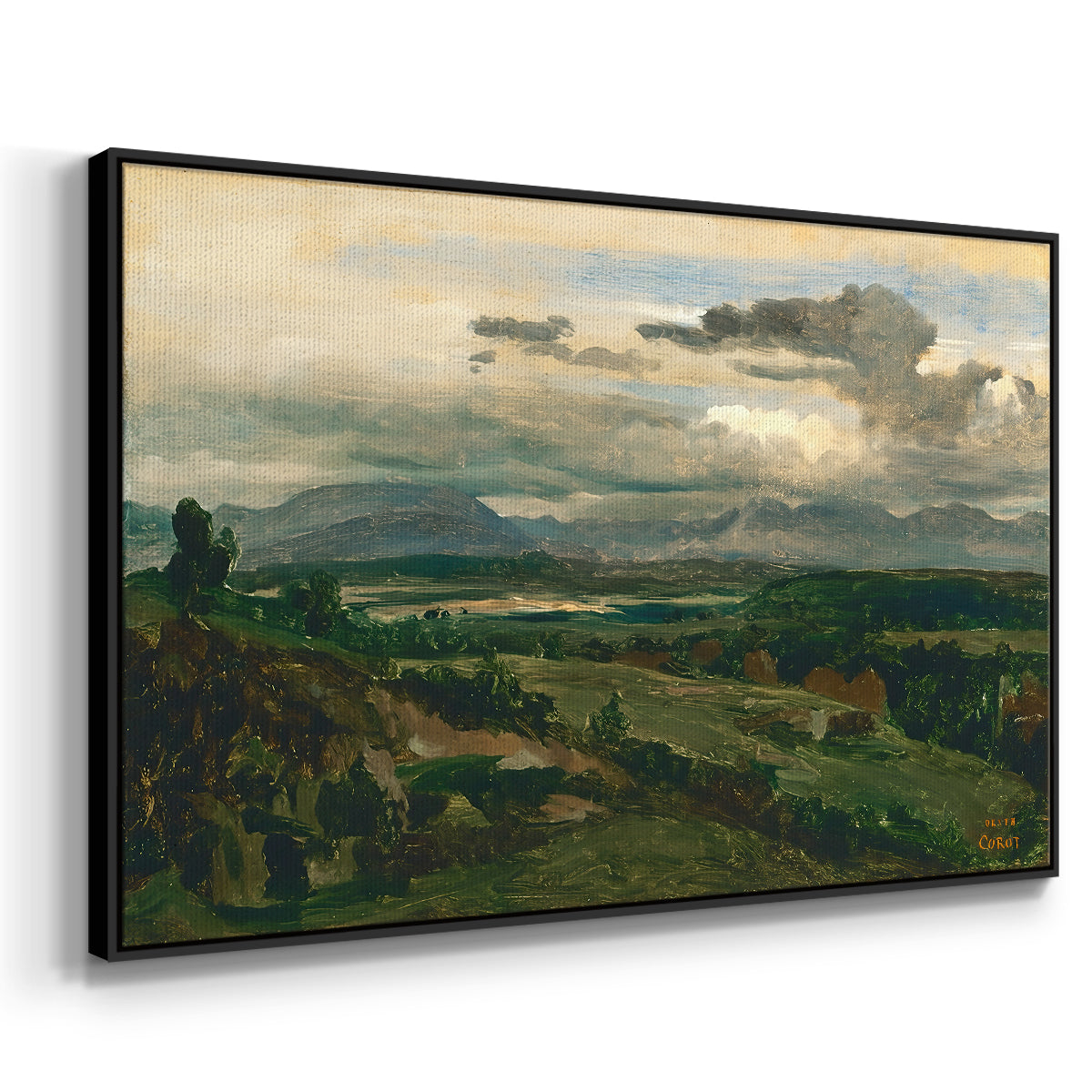 Civita Castellana, c. 1860s - Floater Framed Canvas Print