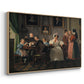 The Waagepetersen Family, 1836 - Floater Framed Canvas Print