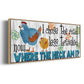 The Road Less - Floater Framed Canvas Print