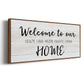 Welcome to Our Home - Floater Framed Canvas Print