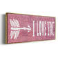 I Love You - Floater Framed Canvas Print