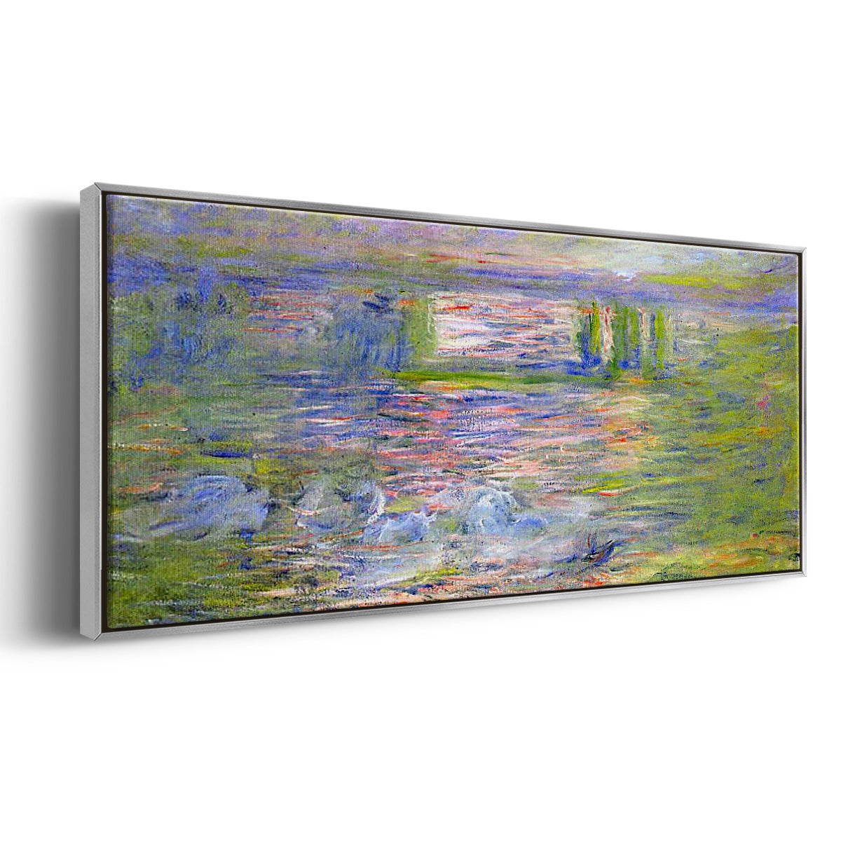 Charing Cross Bridge - Floater Framed Canvas Print
