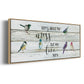 We Live Here - Floater Framed Canvas Print
