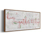 Holidays Gather - Floater Framed Canvas Print