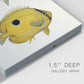 Yellow & Grey Fish III Premium Gallery Wrapped Canvas - Ready to Hang