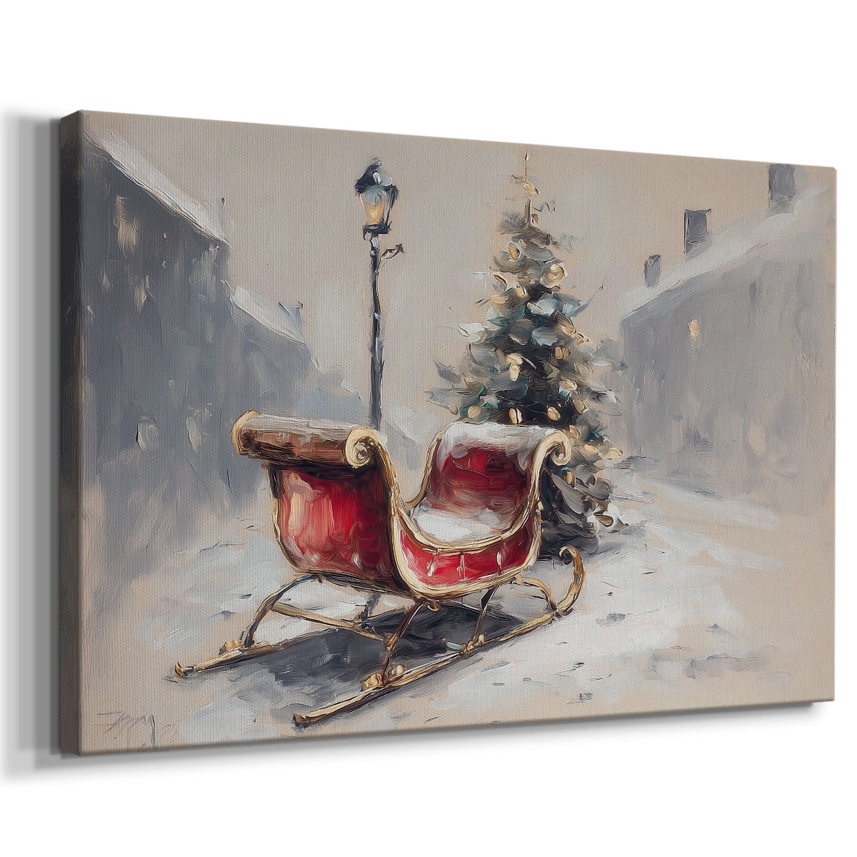 Silver Promise of Manger - Canvas Art Print