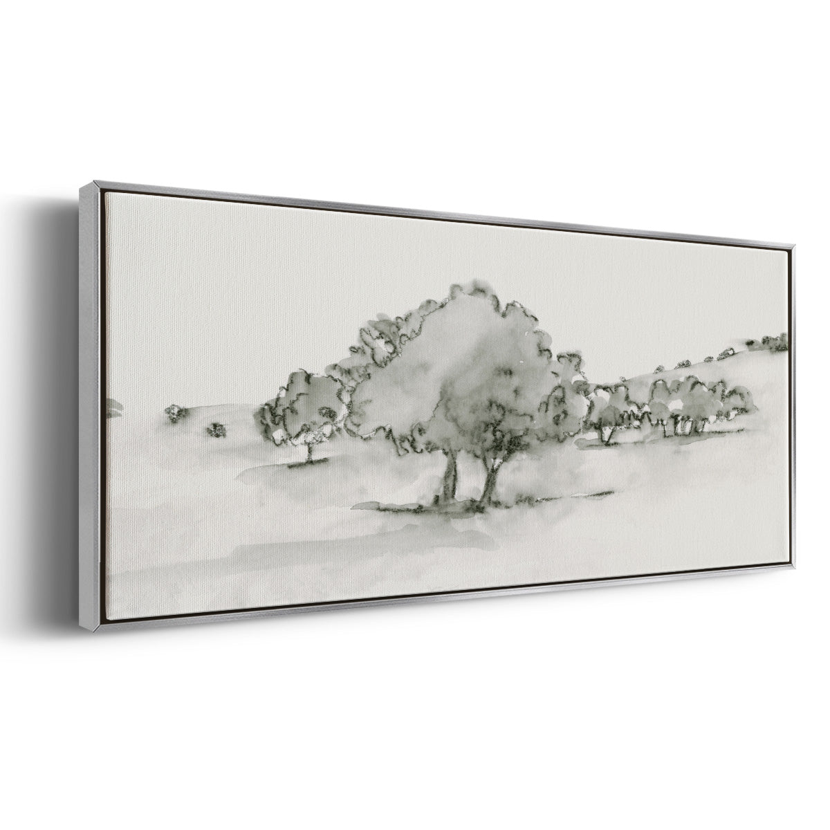 Scenic Scribble II - Floater Framed Canvas Print