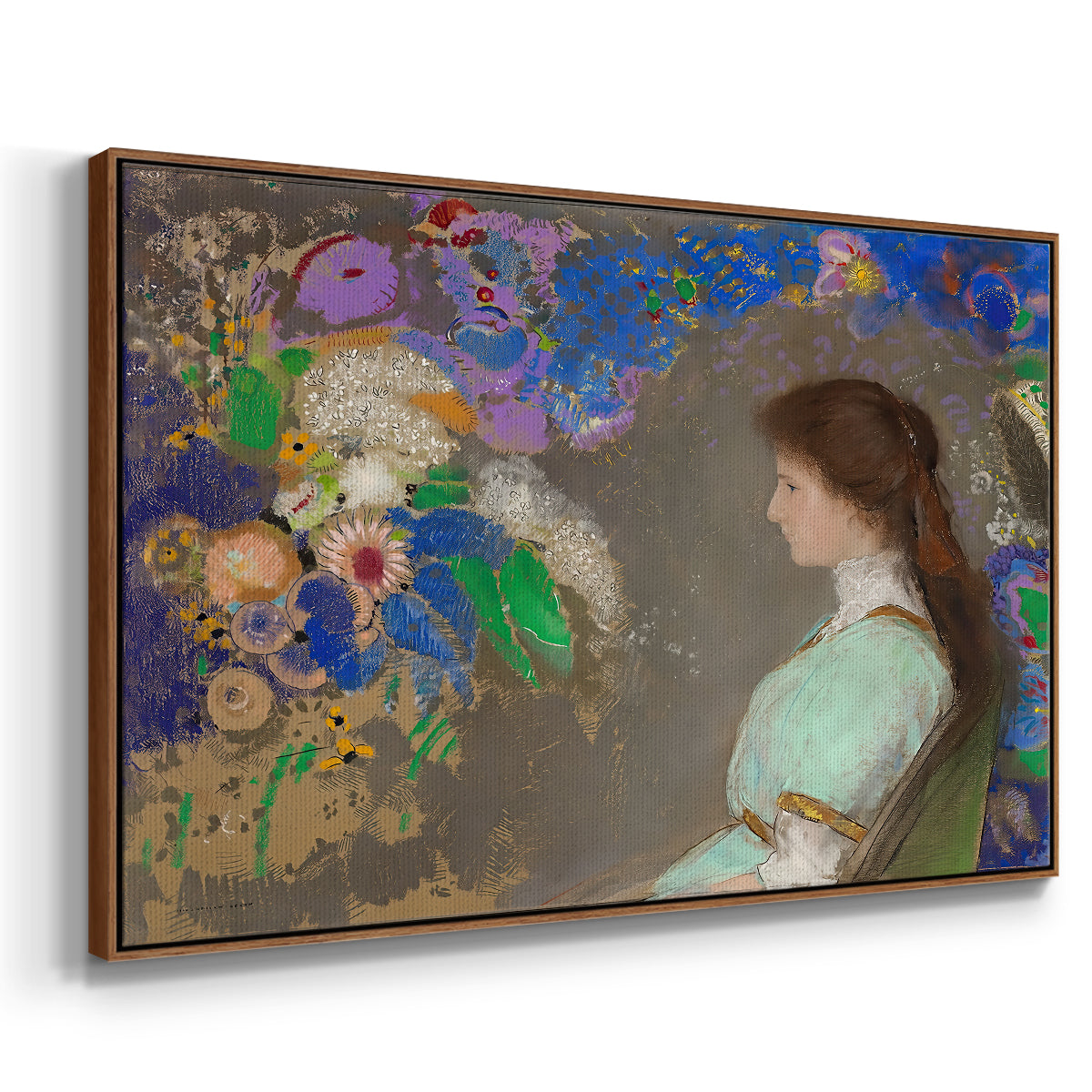 Portrait of Violette Heymann, 1910 - Floater Framed Canvas Print