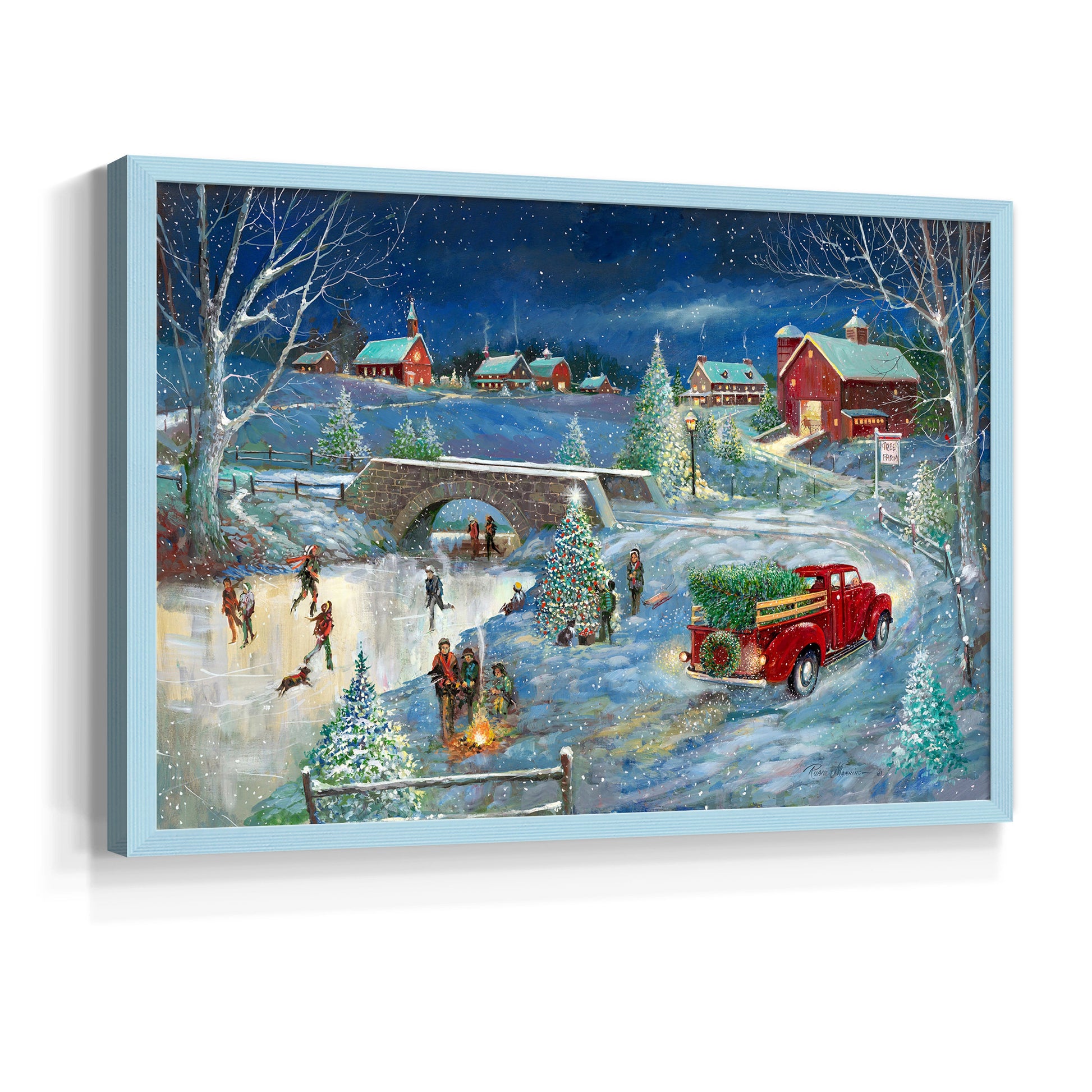 42632,winter,village,holiday,snow,red truck,decorations,skating,ice,trees,families,festive,evening,scenery,traditional,gathering,bridge,rural,nostalgia,celebration,outdoor activities,pine trees,cozy atmosphere,community,vintage,warmth,cheerful,scene,spirit,landscape,bright lights,tranquility,merry,season,winter wonderland,local artisans,winter sports,joyful,landscapes,picturesque,nature,Re-stickable,Landscape & Nature