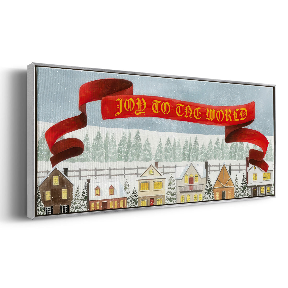 Christmas Angel Collection D - Floater Framed Canvas Print