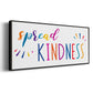 Rainbow Kindness - Floater Framed Canvas Print