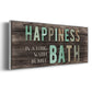 Happiness Bath - Floater Framed Canvas Print