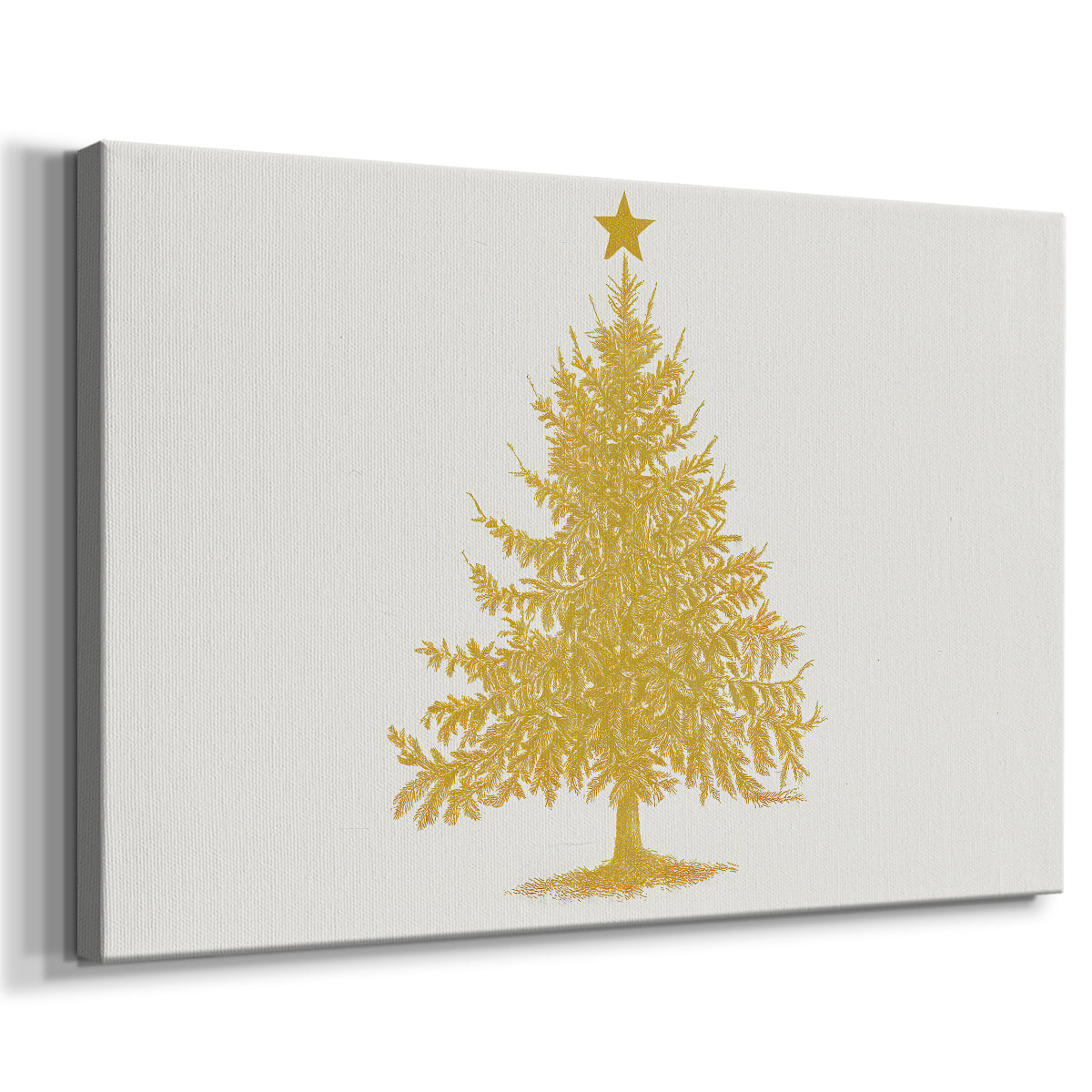 Gilded Mistletoe at Dusk - Canvas Art Print