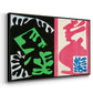 Composition, Black and Red, from Jazz, 1947 - Floater Framed Canvas Print