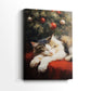Candlelit Mistletoe Promise - Canvas Art Print