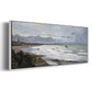 The Beach at Saint Adresse, 1876 - Floater Framed Canvas Print