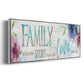 Family Love Story - Floater Framed Canvas Print