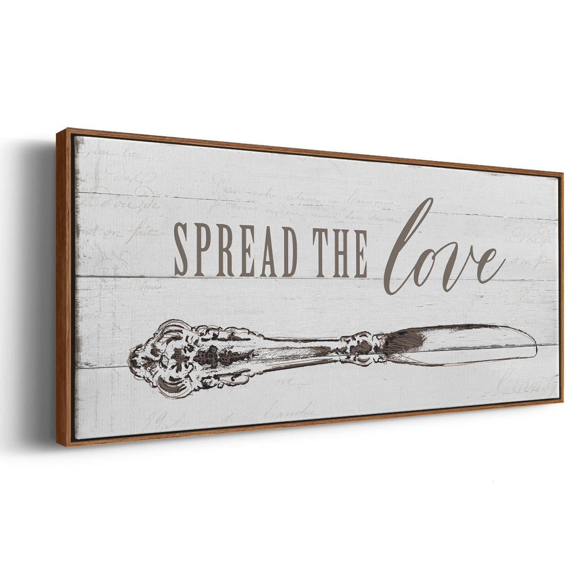 Spread the Love - Floater Framed Canvas Print
