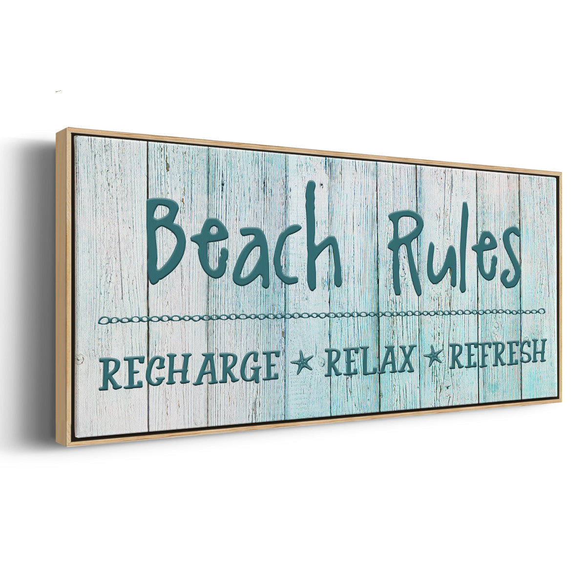 Recharge - Floater Framed Canvas Print