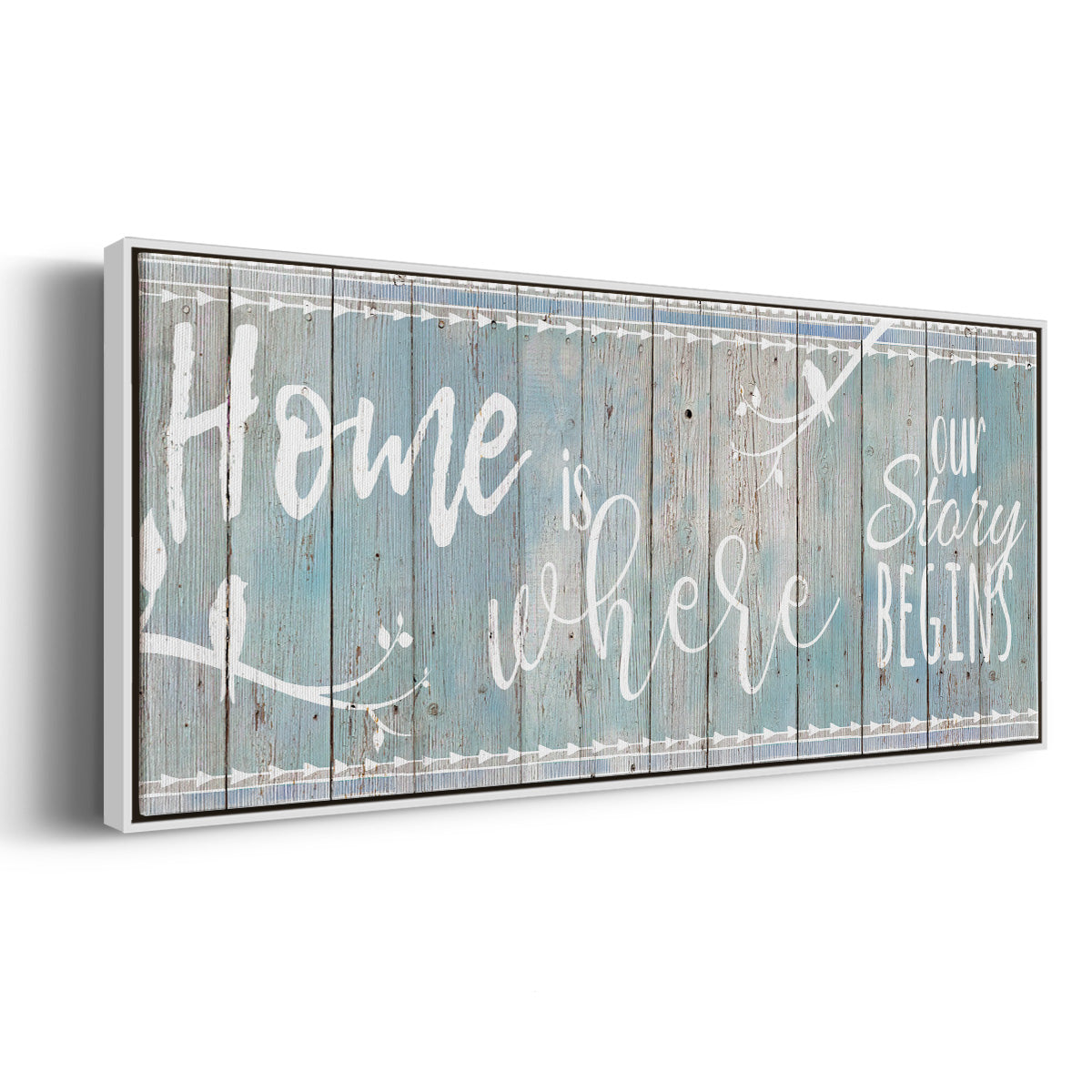 Home Story - Floater Framed Canvas Print