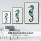 Seahorse Framed Premium Gallery Wrapped Canvas - Ready to Hang