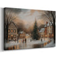 Warm Lantern Eve Green - Canvas Art Print