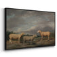 Ryelands Sheep, the King's Ram, the King's Ewe and Lord Somerville's Wether, c. 1801-1807 - Floater Framed Canvas Print