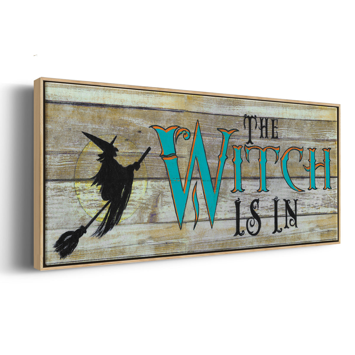 The Witch is in - Floater Framed Canvas Print